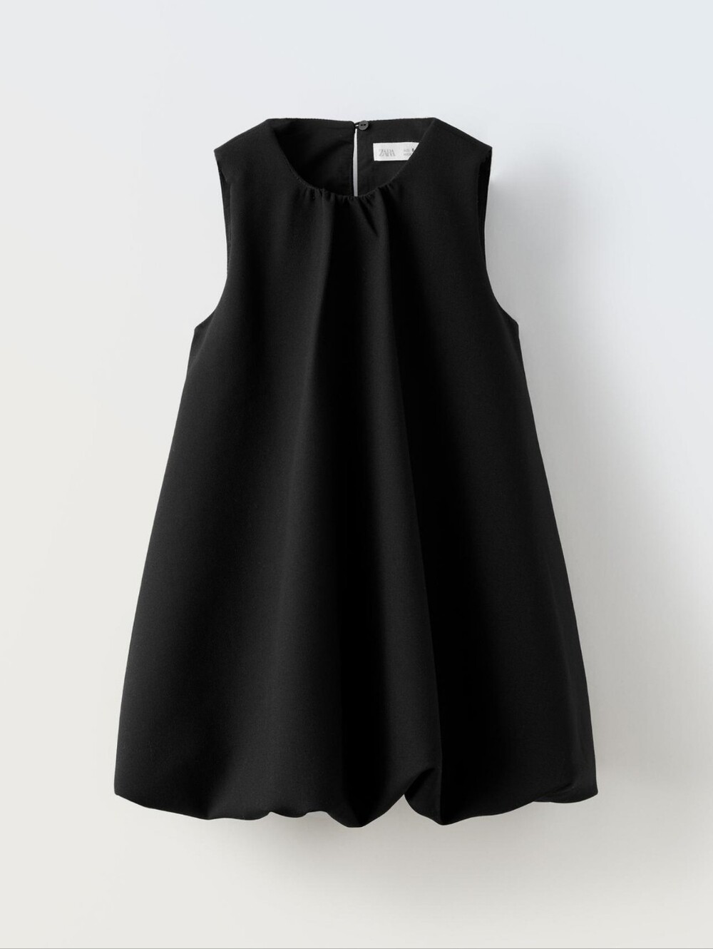 Zara Black Sleeveless Balloon Dress